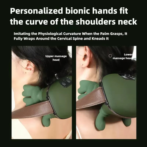 Wireless Neck Massager Imitates Human Hands to Knead Massage to Relieve Neck/Shoulder Painmmassage Shawl